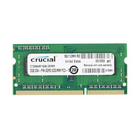 MEMORIA SO-DDR3 2 GB PC1600 (1X2) (CT25664BF160B)