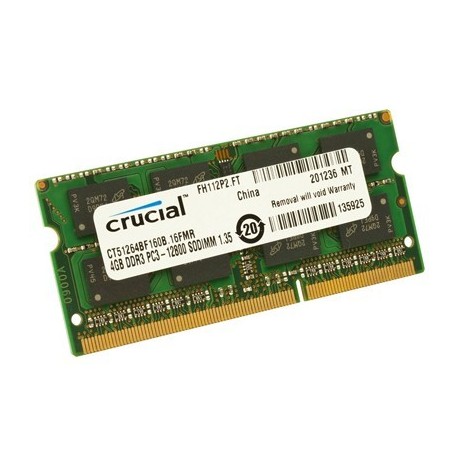 MEMORIA SO-DDR3 4 GB PC1600 (1X4) (CT51264BF160BJ)