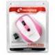 MOUSE TM-MUSWN3-WP BIANCO/ROSA WIRELESS