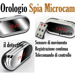 Telecamera spia orologio sveglia micromera nascosta camera mini micro