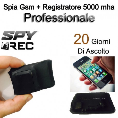 MICRO REGISTRATORE VOCALE SPIA GSM SPY SPIA MICROSPIA AMBIENTALE AUDIO