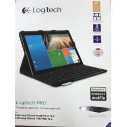 Logitech Pro Custodia con Tastiera per Samsung Galaxy NotePro 12.2 QWERTZ