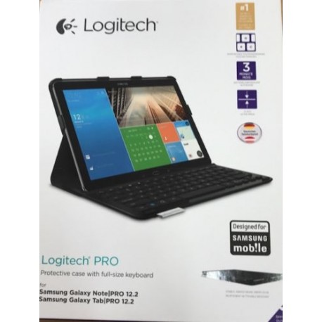 Logitech Pro Custodia con Tastiera per Samsung Galaxy NotePro 12.2 QWERTZ