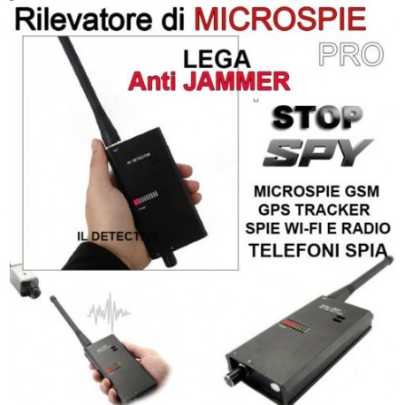 RILEVATORE DI MICROSPIE PROFESSIONALE SPIA AMBIENTALE, SPY SPIE CIMICI GPS