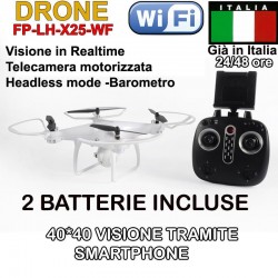 DRONE QUADRICOTTERO RADICOMANDATO LCD 4CH X2 2,4Ghz CAMERA HD VIDEO FOTO USB LED