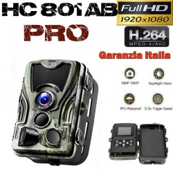 FOTOTRAPPOLA HC801 A/B MIMETICA SPIA VIDEOCAMERA- INFRAROSSO 16MP HD