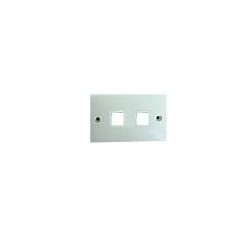 PLACCA 503 BIANCA PER 2 KEYSTONE ORIZZONTALE 4NET