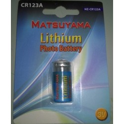 BATTERIE CR123A 3V LITIO 1400mAh (HZ-CR123A)