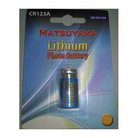 BATTERIE CR123A 3V LITIO 1400mAh (HZ-CR123A)