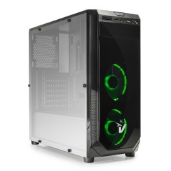 CASE GAMING BLACKDOOM GS-0385GR - VENTOLE VERDI - NO ALIMENTATORE