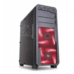 CASE GAMING SWOOP RED ITGCSW09R - VENTOLE ROSSE - NO ALIMENTATORE - NERO