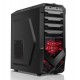 CASE GAMING ZEERO ITGCK4 - VENTOLA ROSSA - NO ALIMENTATORE - NERO