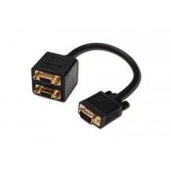 CAVETTO SPLITTER VGA Y HD15-2XHD15 CM 20 (AK-513001)