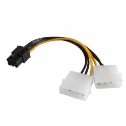 CAVO ADATTATORE ALIMENTAZIONE MOLEX PCI-E (SC10903)