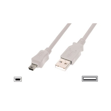 CAVO DIGITUS USB MINI 5 POLI (DK-300108-018-S) 1,8 MT.