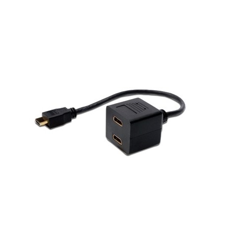 CAVO SPLITTER HDMI CON 1 CON MASCHIO E 2 FEMMINA HDMI (AK508001)