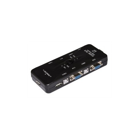 SWITCH KVM 4 PC CON MOUSE TASTIERA USB - VGA (LKKWM4)